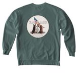 TC America 250 Logos&nbsp;, a Blue Spruce Comfort Colors Crewneck Sweatshirt (back-view)