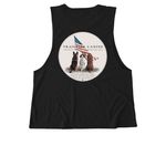 TC America 250 Logos&nbsp;, a Deep Black Allmade Eco Triblend Women?s Muscle Tank (back-view)