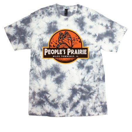 Welcome, to the People's Prairie, a Grey Crystal Tie Dye Tee