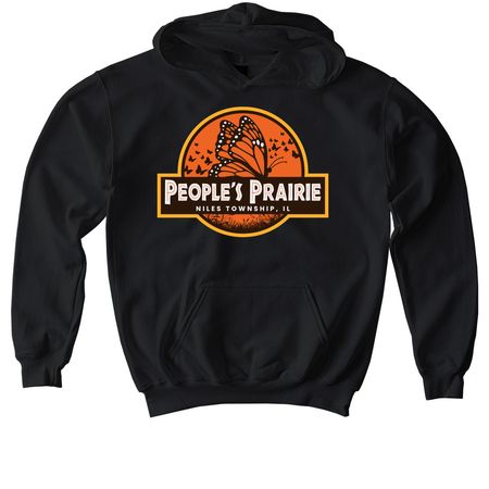 Welcome, to the People's Prairie, a Black Softstyle Youth Pullover Hoodie