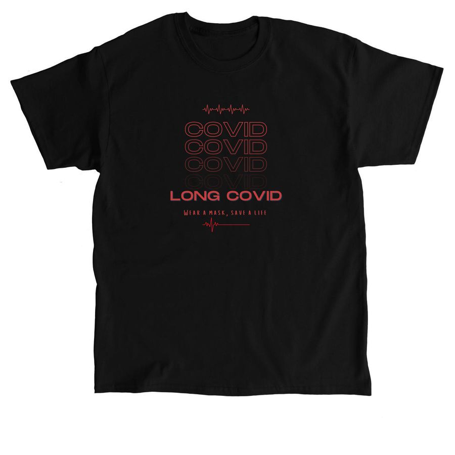 Long COVID, a Black Classic Unisex Tee