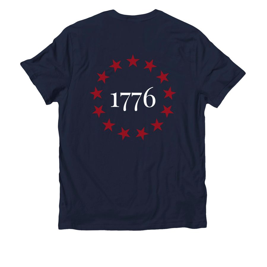 GSCA + 1776 Tees/Long/Sweat, a Night Sky Navy Allmade Organic Cotton Unisex Tee (back-view)