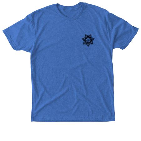 Badge n Logo, a Vintage Royal Triblend Unisex Tee
