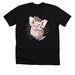 Thad, a Solid Black Blend Premium Unisex Tee