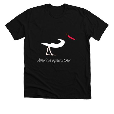American oystercatcher, a Solid Black Blend Premium Unisex Tee