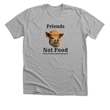 Friends not food, a Athletic Heather Premium Unisex Tee
