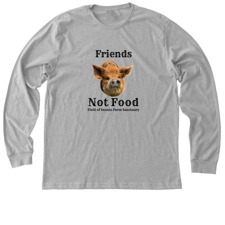 Friends not food, a Athletic Heather Premium Long Sleeve Tee