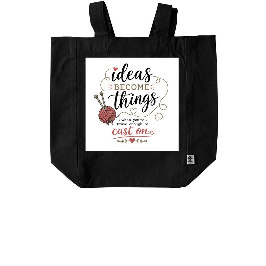 The Maker Collection - Knit, a Black Recycled Cotton Tote Bag