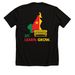 Benches for Cameroon, a Solid Black Blend Premium Unisex Tee (back-view)