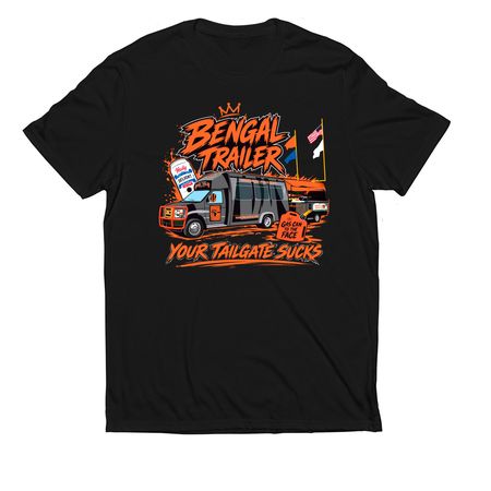 Bengal Trailer T's and Hoodies, a Deep Black Allmade Eco Triblend Unisex Tee