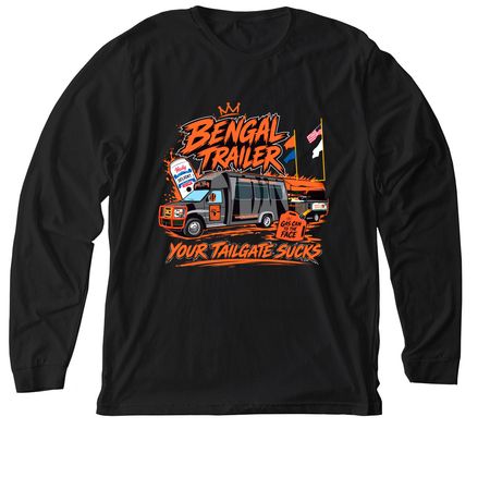 Bengal Trailer T's and Hoodies, a Solid Black Blend Premium Long Sleeve Tee