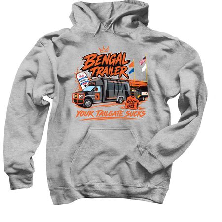 Bengal Trailer T's and Hoodies, a Sport Grey Pullover Hoodie