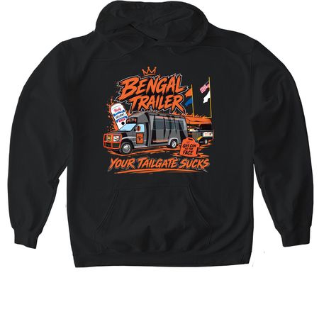 Bengal Trailer T's and Hoodies, a Black Gildan Softstyle Pullover Hoodie