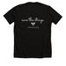 Save The Strays Tee, a Solid Black Blend Premium Unisex Tee (back-view)