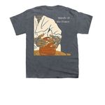 Hands of The Potter, a Dark Heather Youth Unisex Tee (back-view)