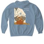 Hands of The Potter, a Stone Blue Gildan Softstyle Pullover Hoodie (back-view)