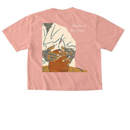 Hands of The Potter, a Peachy Comfort Colors Boxy Tee