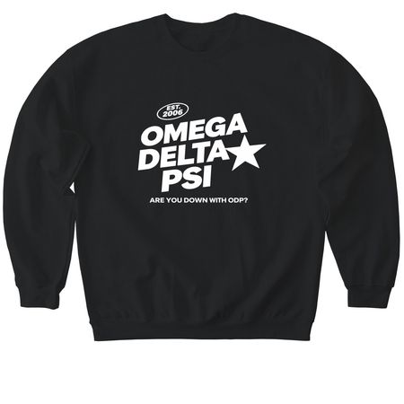 are you down?, a Black Softstyle Crewneck Sweatshirt