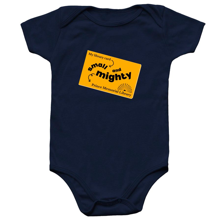 Small but Mighty, a Navy Infant Onesie
