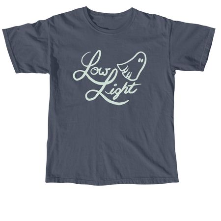 Low Light Friendly Ghost, a Denim Comfort Colors Unisex Tee