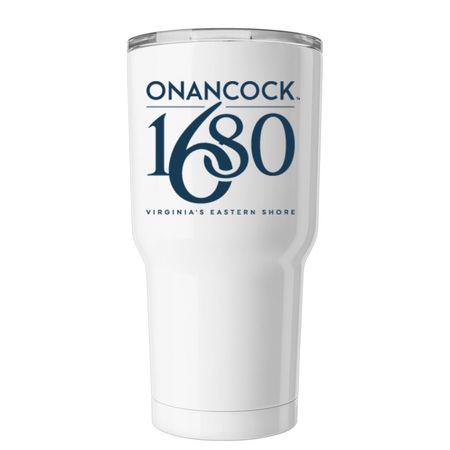 Town of Onancock Mugs, a White Insulated Tumbler