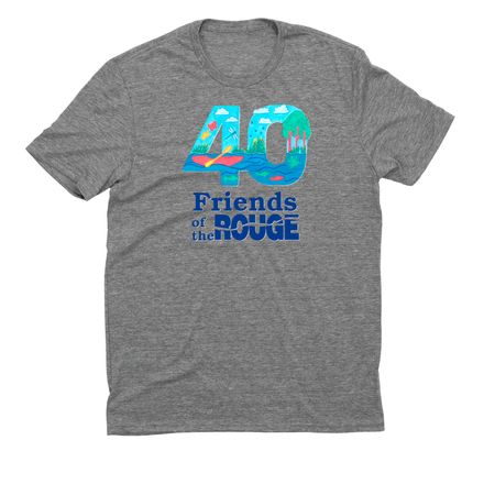 40th Anniversary Drawing, a Aluminum Grey Allmade Eco Triblend Unisex Tee