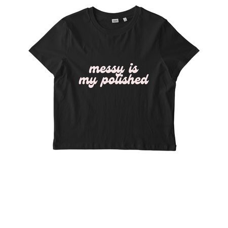 Messy Is My Polished 2.0, a Black Stanley/Stella Women?s Stella Muser Tee