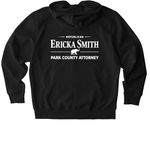 Ericka is Ready on Day One, a Black Stanley/Stella Unisex Cultivator 2.0 Zip Up Pullover Hoodie (back-view)