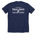 Ericka is Ready on Day One, a Solid Navy Blend Premium Unisex Tee (back-view)