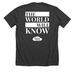 Newsies Cast & Crew Shirt, a Dark Grey Heather Premium Unisex Tee (back-view)