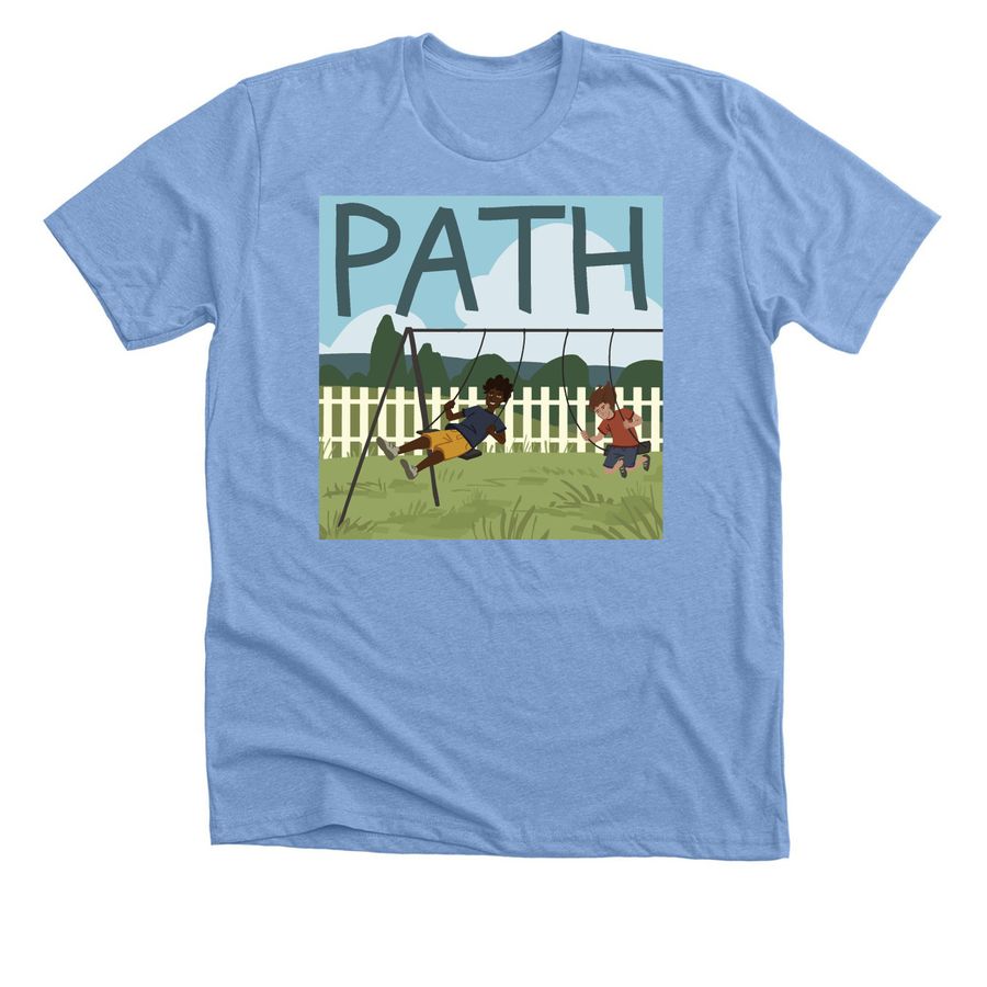 PATH Miami T-Shirts, a Heather Carolina Blue Premium Unisex Tee