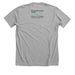 Black-capped Chickadee T-Shirt, a Athletic Heather Premium Unisex Tee (back-view)