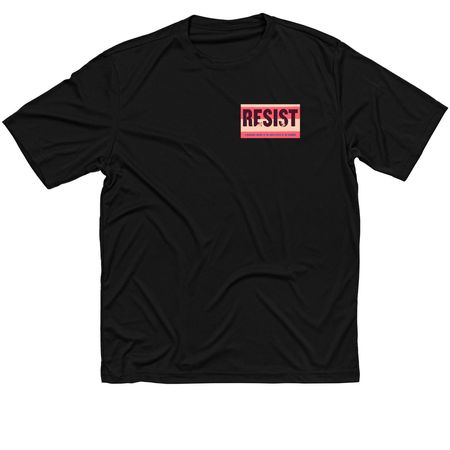 RESIST athletic tops, a Black Classic Performance Tee
