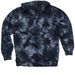 Whaley School, a Black Tie Dyed Pullover Hoodie (back-view)