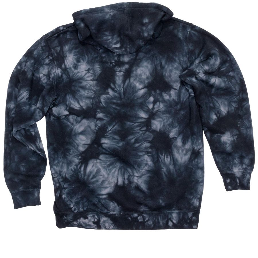 Whaley School, a Black Tie Dyed Pullover Hoodie (back-view)
