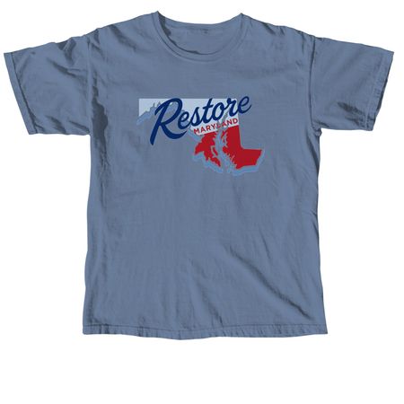 RESTORE MARYLAND&nbsp;, a Blue Jean Comfort Colors Unisex Tee