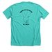 Love Wins, a Heather Sea Green Premium Unisex Tee (back-view)