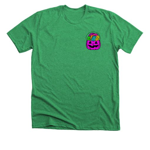 Forget the Candy... Purple Candy Pail 🎃 Kelly Green Premium Tee