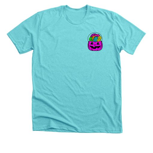 Forget the Candy... Purple Candy Pail 🎃 Tahiti Blue Premium Tee