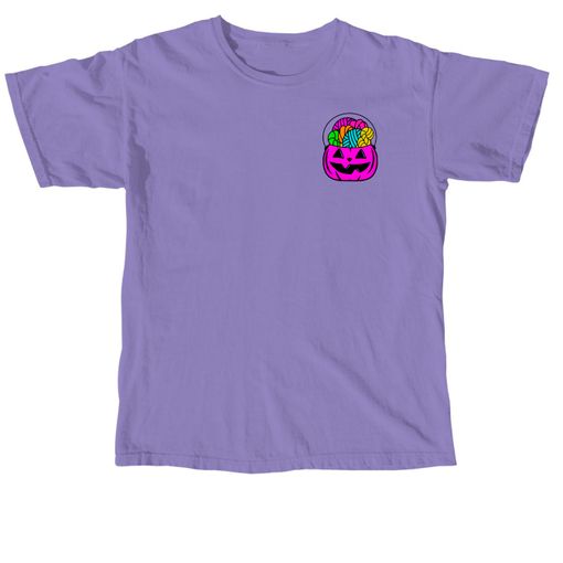 Forget the Candy... Purple Candy Pail 🎃 Violet Comfort Colors Tee