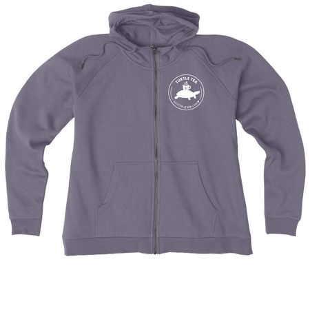 Turtle Tea Podcast Hoodies, a Cosmic Purple Allmade Women?s Organic CVC Zip-Up Hoodie