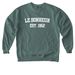 Le Bonheur est. 1952, a Blue Spruce Comfort Colors Crewneck Sweatshirt