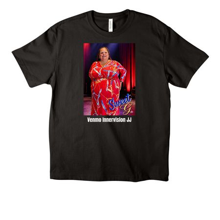 Sweet G - R&B in The Dark!, a Black Unisex Heavyweight Tee