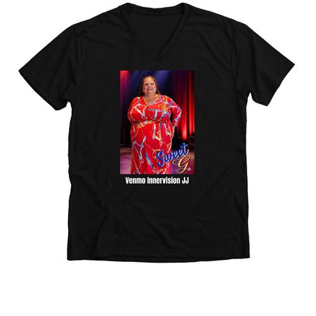 Sweet G - R&B in The Dark!, a Solid Black Blend Premium V-Neck Tee