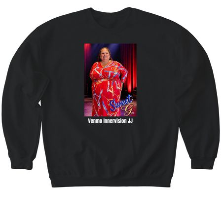 Sweet G - R&B in The Dark!, a Black Softstyle Crewneck Sweatshirt