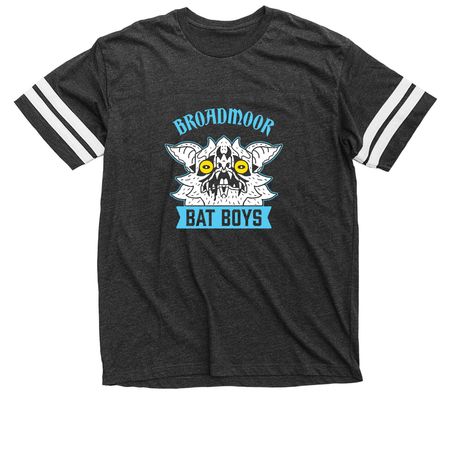 Broadmoor Bat Boys, a Vintage Smoke / White Football Jersey Tee