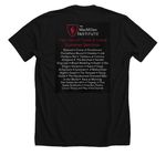 2026 Tragedy & Comedy Summer Seminar, a Solid Black Blend Premium Unisex Tee (back-view)