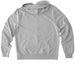 Old Tom & the Lookouts BIG RABBIT LOGO, a Granite Grey Heather Allmade Organic French Terry Zip Up Hoodie (back-view)