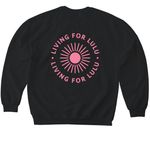 Living For Lulu Tees and Sweatshirts, a Black Softstyle Crewneck Sweatshirt (back-view)