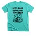 Let's Read Banned Books Together, a Heather Sea Green Premium Unisex Tee